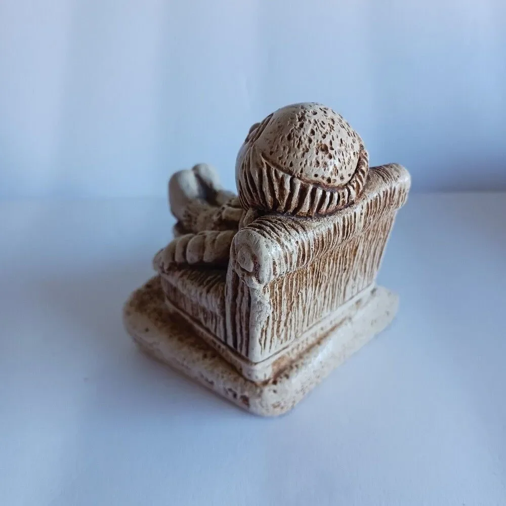 1970 Vintage Paula Inc. Worlds Greatest Grandpa W-178  Figurine USA Recliner